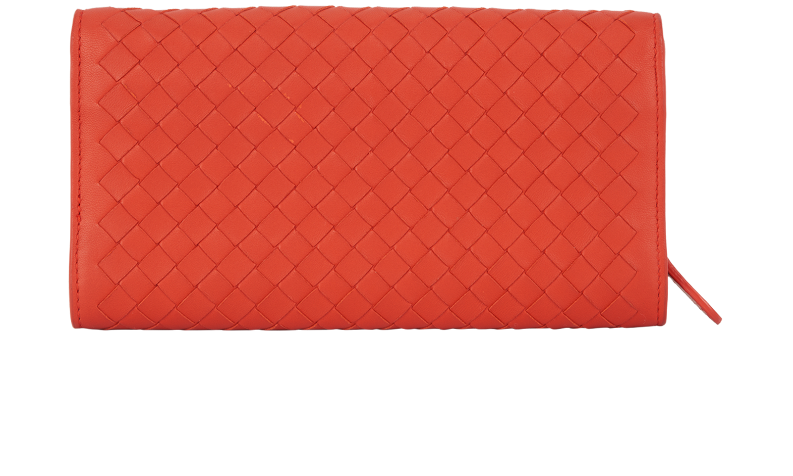 Bottega Veneta Intrecciato Continental Wallet, &pound;180, Accessories, Red, Leather, Back view
